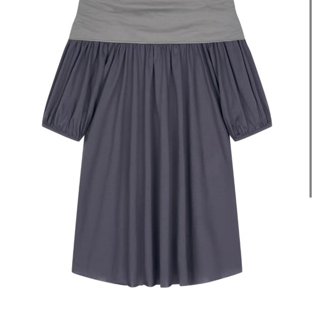 amorshae 아모르샤이 백 리본 탑 그레이