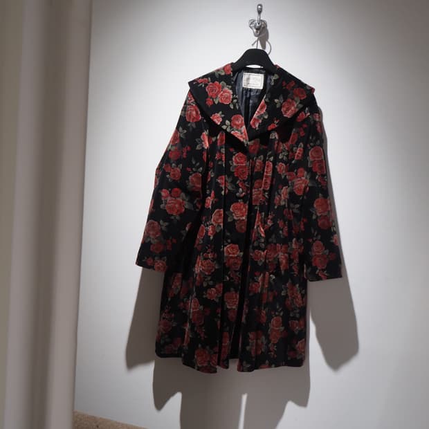 old vintage floral coat 