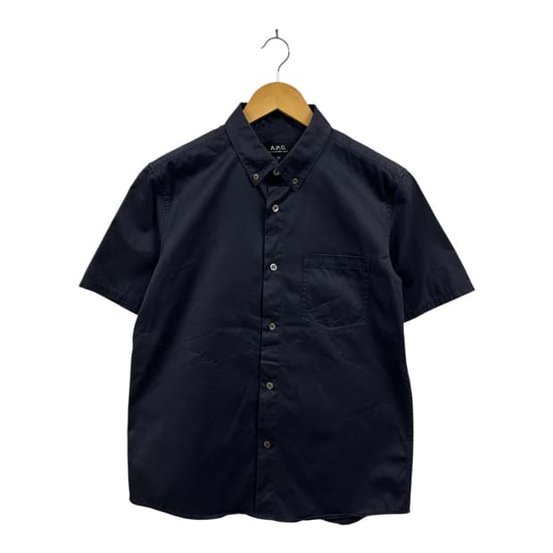 XS) A.P.C 아페쎄 원포켓 버튼다운 반팔 셔츠 TS-073