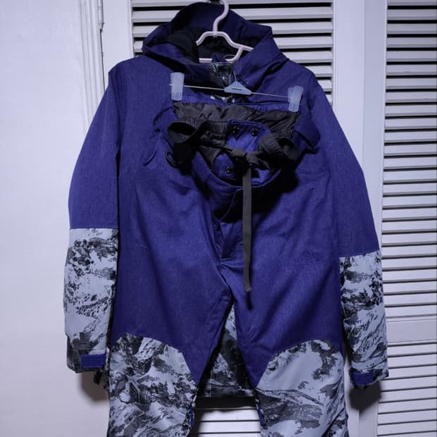 90 노스페이스 스키복 상하의세트