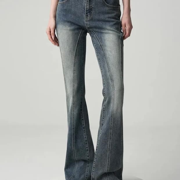 Thin Bootscut Pants WASHING 