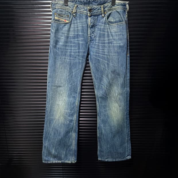 디젤 ZATHAN 자탄 부츠컷 플레어진 나팔 31 워싱 데님 웨스턴 바지