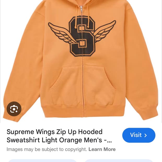 슈프림 윙즈 후드집업