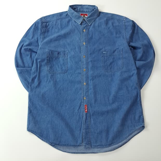 CK977 XL 말보로 90s 미국판 레드탭 중청 데님 셔츠