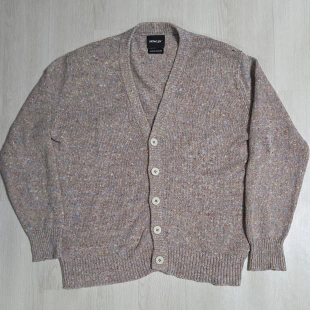 (착샷) 하울린 크리스탈 가디건 카멜 믹스