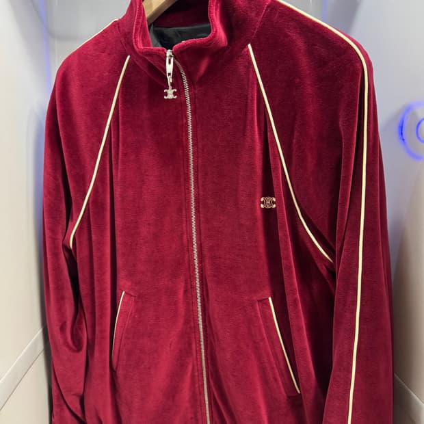 셀린느 25FW 벨벳 자켓 버건디 XL 새상품