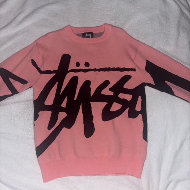 스투시 스톡 스웨터 핑크 (Stüssy Stock Sweater Pink