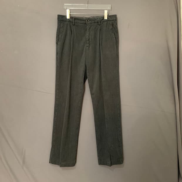 33인치 헨리코튼 원턱 스판 코튼팬츠 면바지