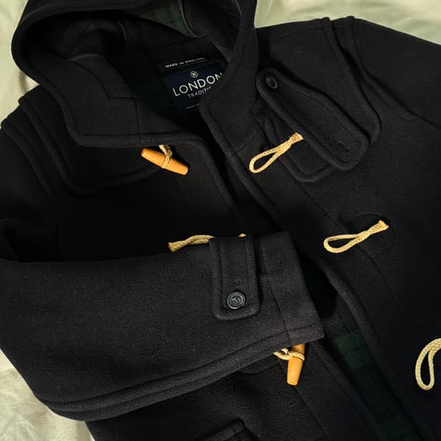 런던 트렌디션 더플코트 네이비