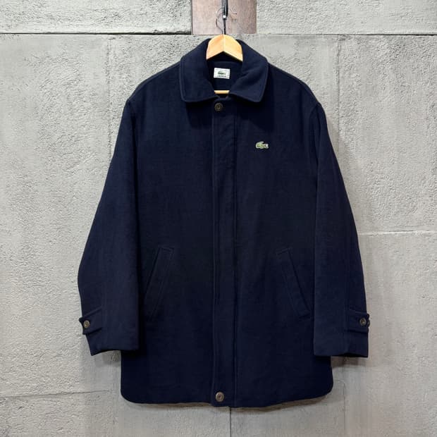 라코스테 네이비 울 코트 (XL)  