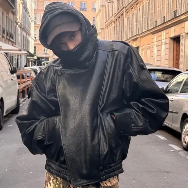 ZARA 25f/w 페이크 레더 자켓 L