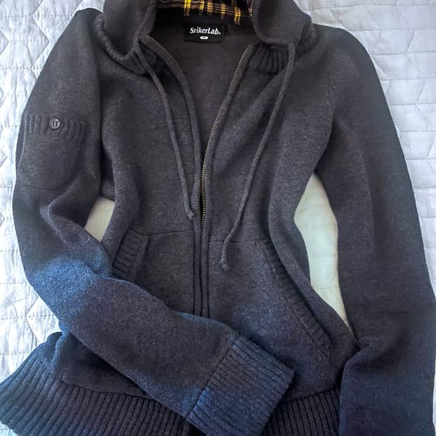 빈티지 포켓 슬림핏 딱붙 후드집업