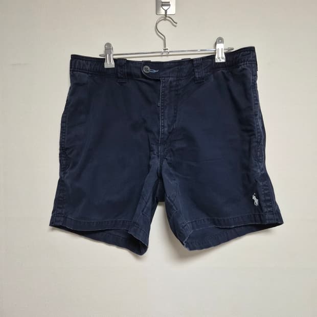 폴로Polo 네이비 코튼 워싱 쇼츠 S32-33사이즈 P-124