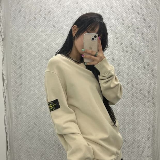 스톤아일랜드 캐주얼 와펜 맨투맨 스웻셔츠 XXL C06779