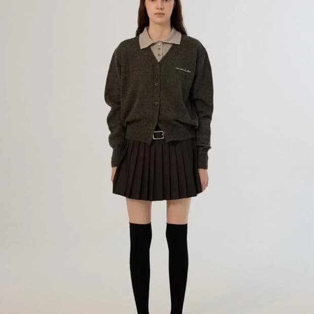 썸웨어버터 Eddy Alpaca Cardigan - Charcoal