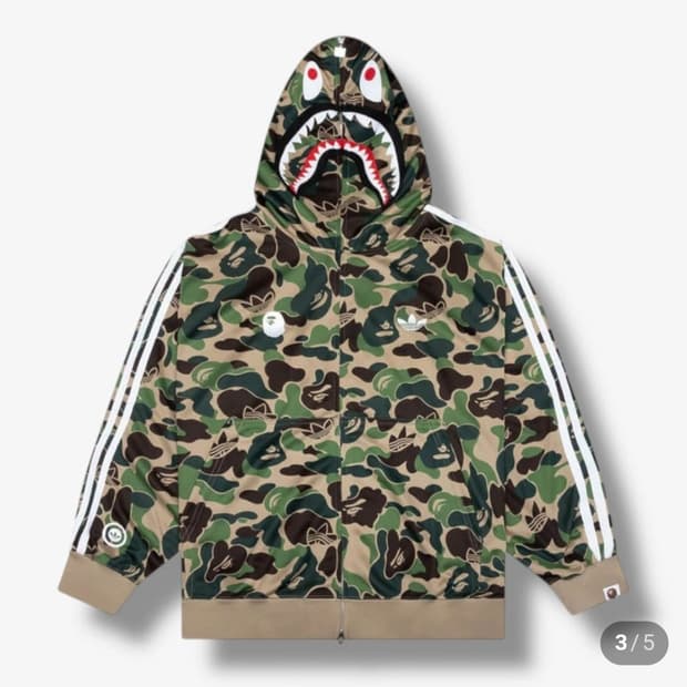 베이프X아디다스 샤크후드