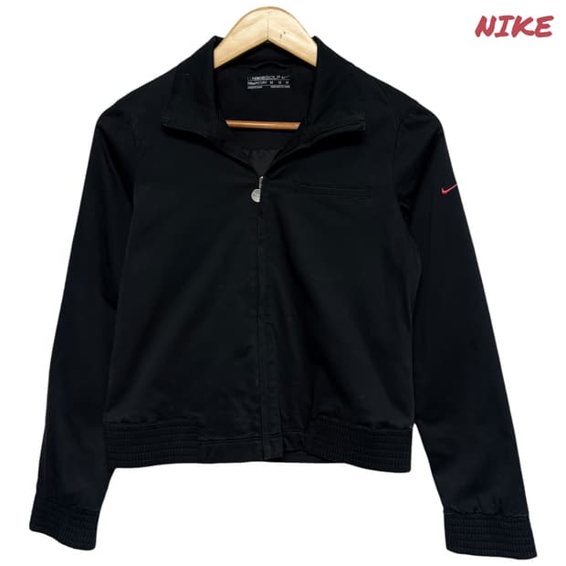 3853 나이키 골프 블랙 드라이핏 크롭자켓