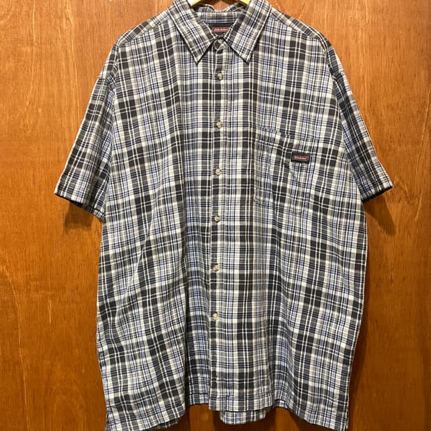 (2XL) Dickies 디키즈 체크 반팔 셔츠   