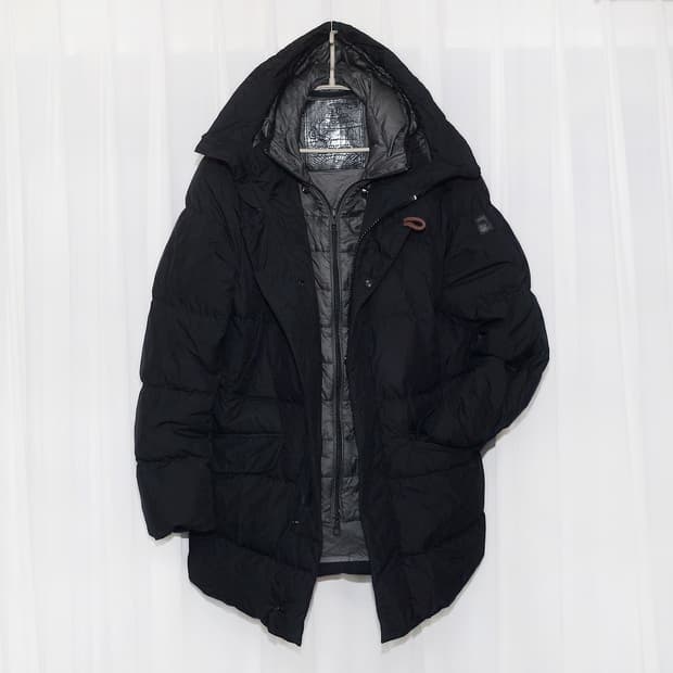 몬테꼬레 디테처블 더블 후드 구스다운 패딩 (50 / 100+)