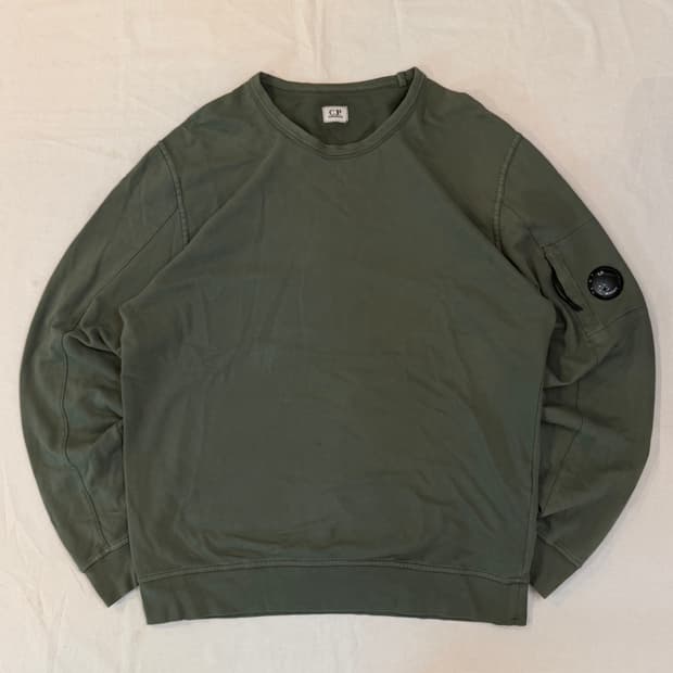 21SS CP 컴퍼니 말차맛 맨투맨 스웨트셔츠 올리브 그린