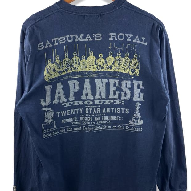 JPN 오리엔탈 재패니즈 무드 네이비 롱슬리브2973