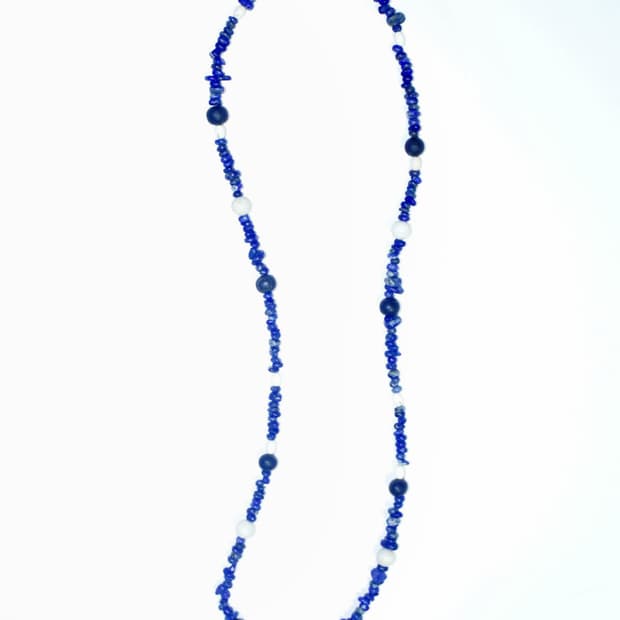 청금석 소뿔 목걸이