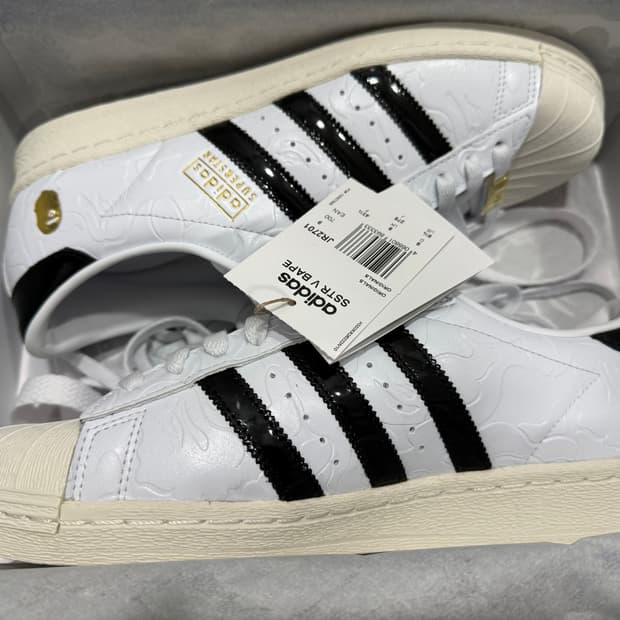 아디다스 베이프 슈퍼스타 화이트