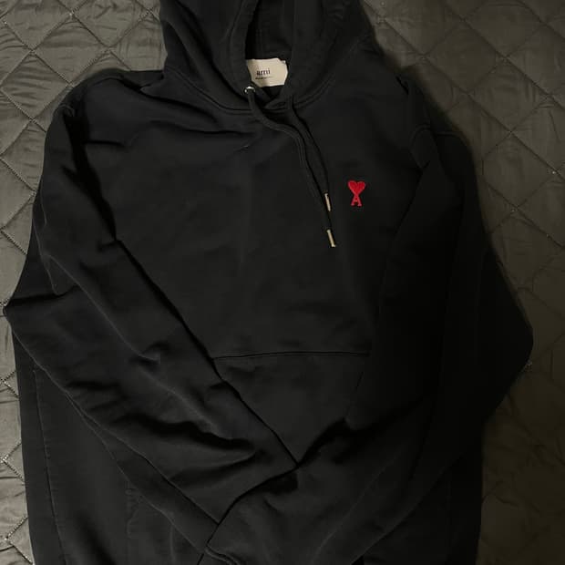 아미 스몰로고 후드티XL