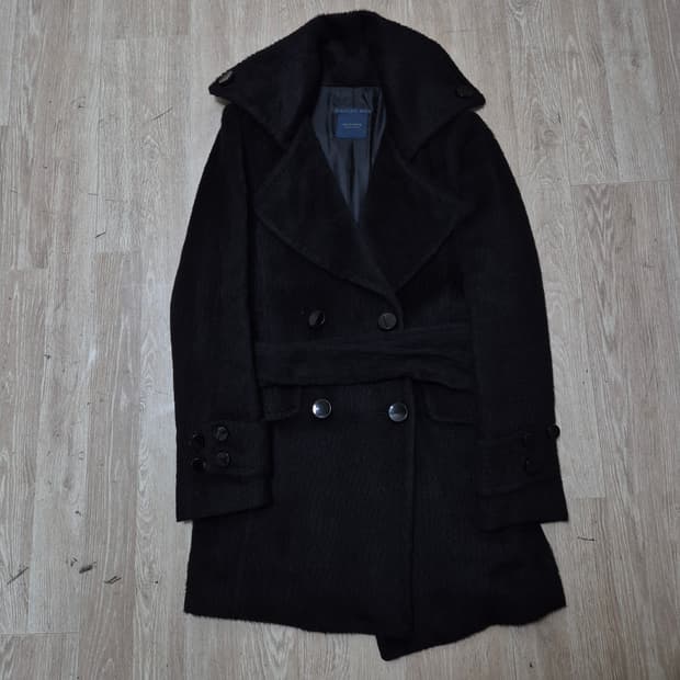 모조에스핀 뉴욕 여성 모직 뽀글이 더블 코트 자켓 M(95)