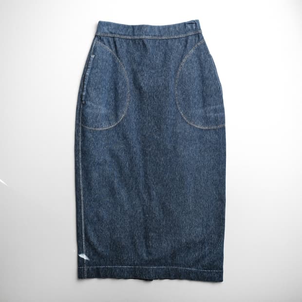 45R 인디고 커지 스트레치 스커트 3사이즈 (추천 25-27)