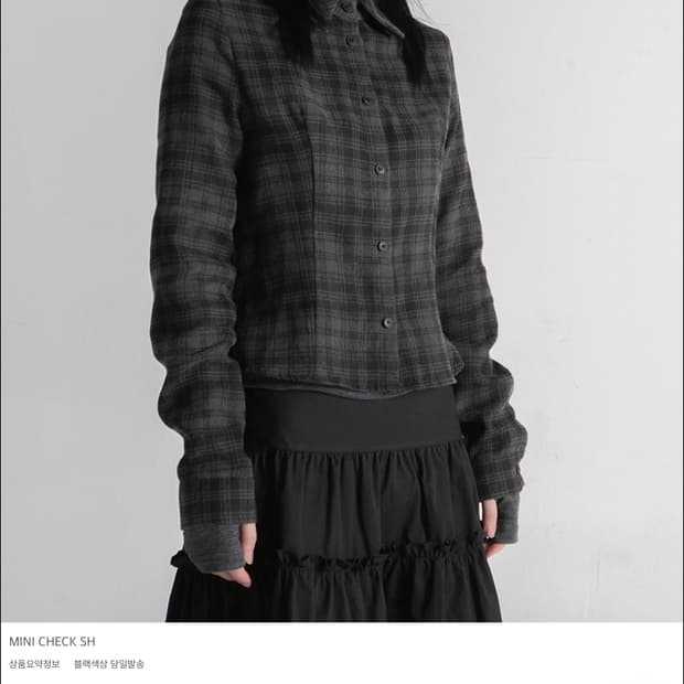 WOOHWA MINI CHECK SHIRTS