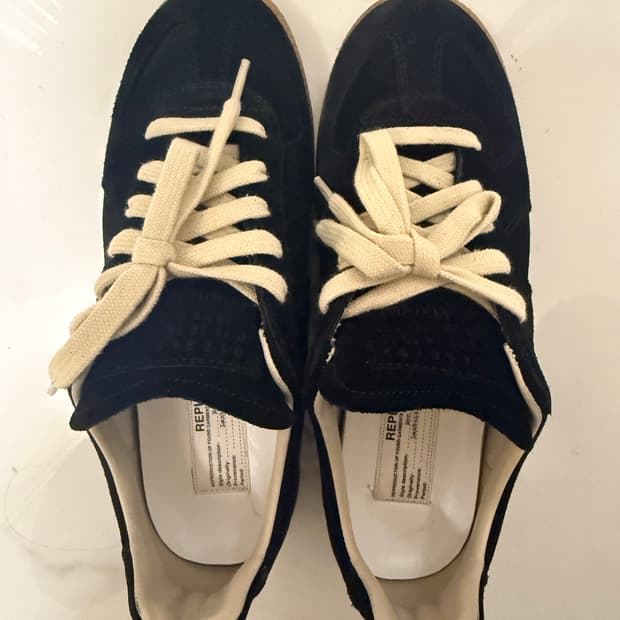 메종 마르지엘라 독일군 스니커즈 올블랙