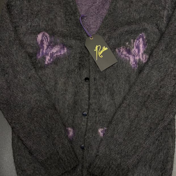 니들스 빠삐용 모헤어 가디건