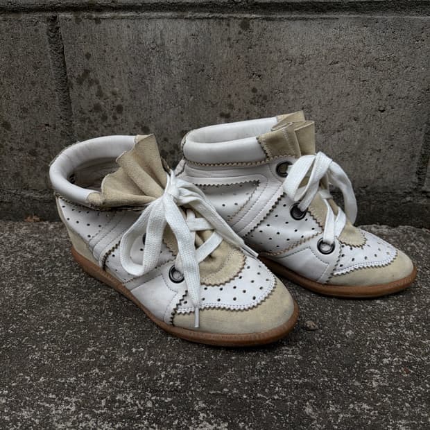 이자벨마랑 베티 바비 웨지 스니커즈