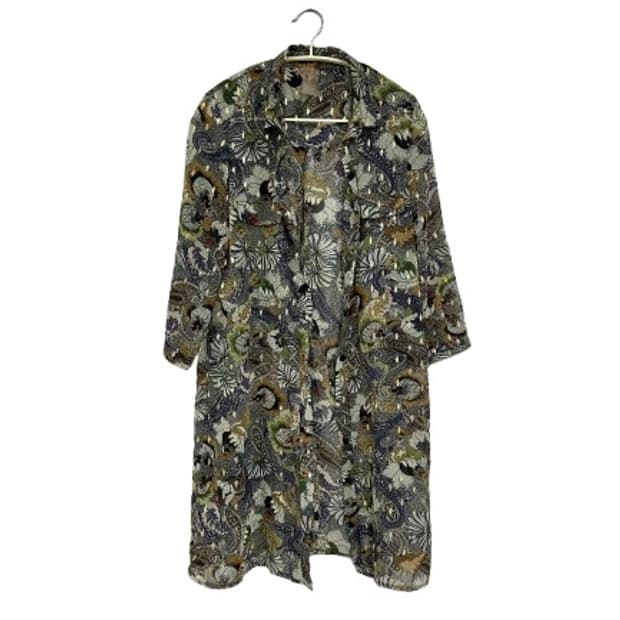 (무배)오일릴리-릴리오 시스루 롱셔츠