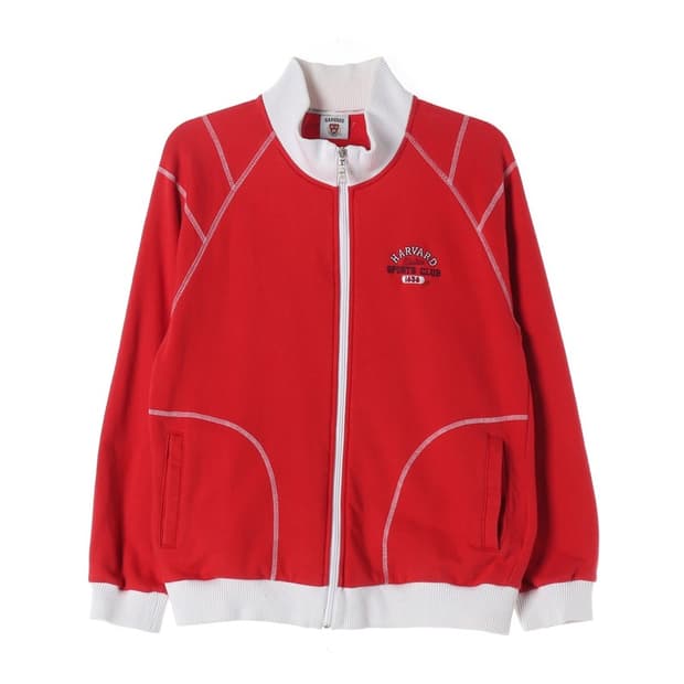 하버드 스포츠 클럽 올드스쿨 트랙탑 져지 레드