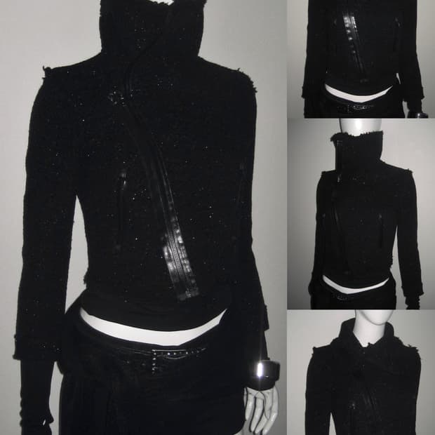 Dsquared2 디스퀘어드2 트위드 비대칭 크롭 자켓