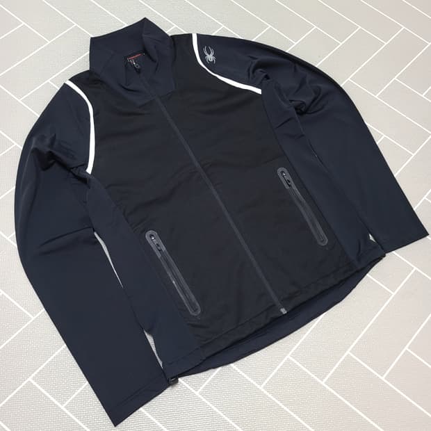 스파이더 액티브 핏 집업 자켓 블랙 M (95)