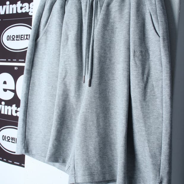(L-XL) 리메인세컨드 반바지 팬츠 버뮤다 밴딩 그레이-P9914