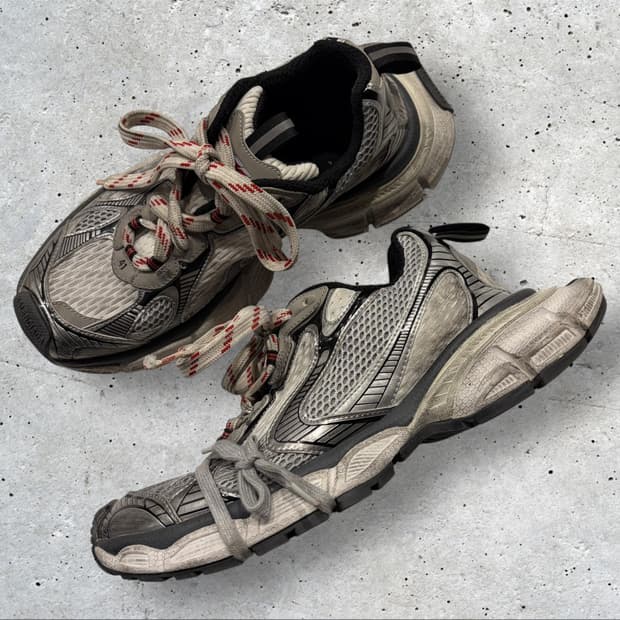 [270] 발렌시아가 3XL 스니커즈 그레이 화이트 레드