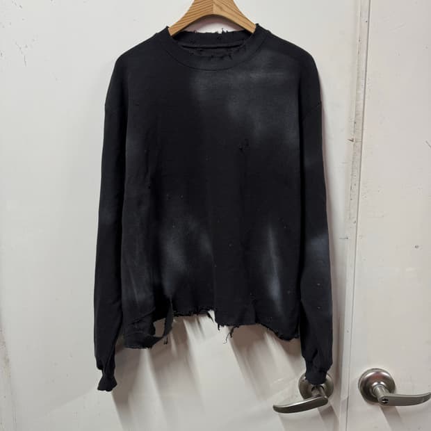 빈티지 와플 긴팔