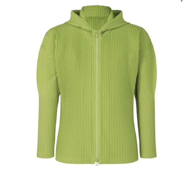 옴므플리세 리프그린 후드집업 세트