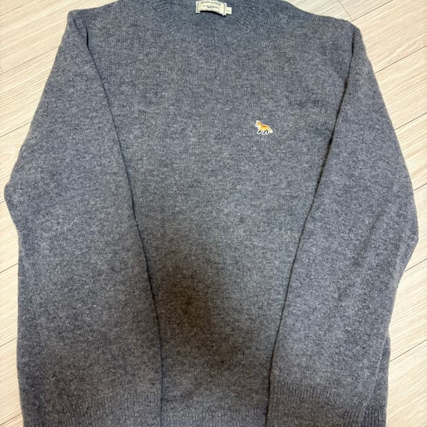 메종키츠네 그레이 니트 XL