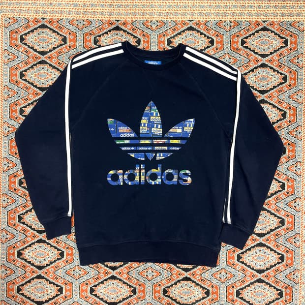 아디다스 파이어버드 프린팅 네이비 맨투맨 남성95