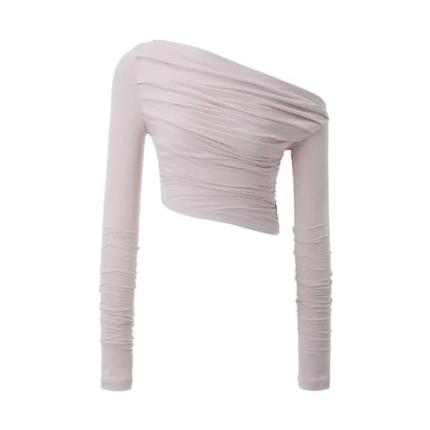 쓰리타임즈 드레이프탑 핑크, 화이트