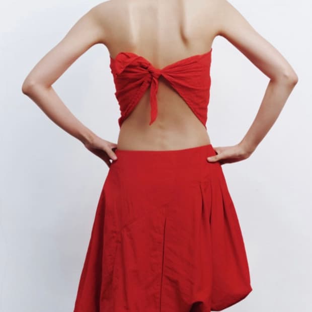 EE 누마레 플리츠 벌룬 스커트 M