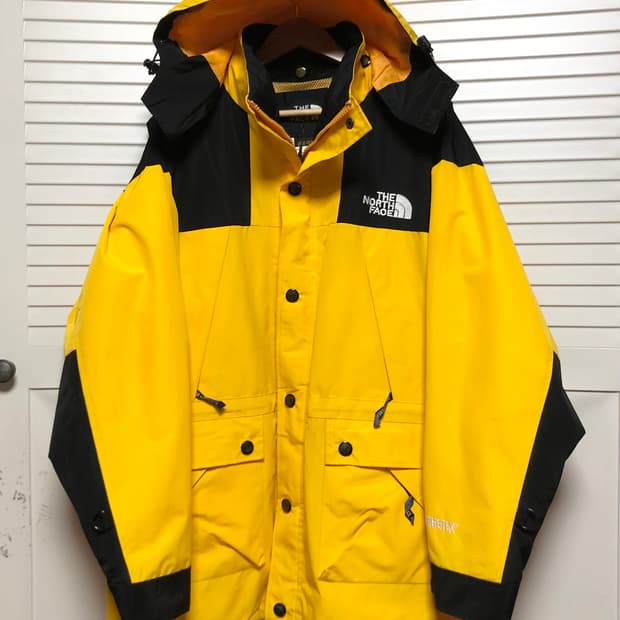 노스페이스 고어텍스 자켓 옐로우 희귀 바람막이