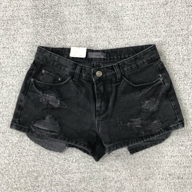 데님 숏팬츠