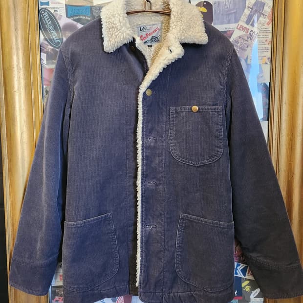 Lee Navy Corduroy Shearling Jacket