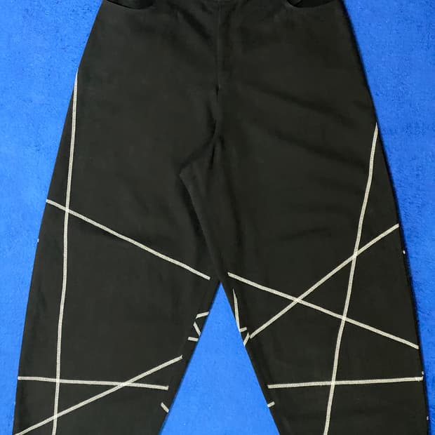 NOMANUAL 노매뉴얼 S.L 와이드 팬츠 - 블랙 L